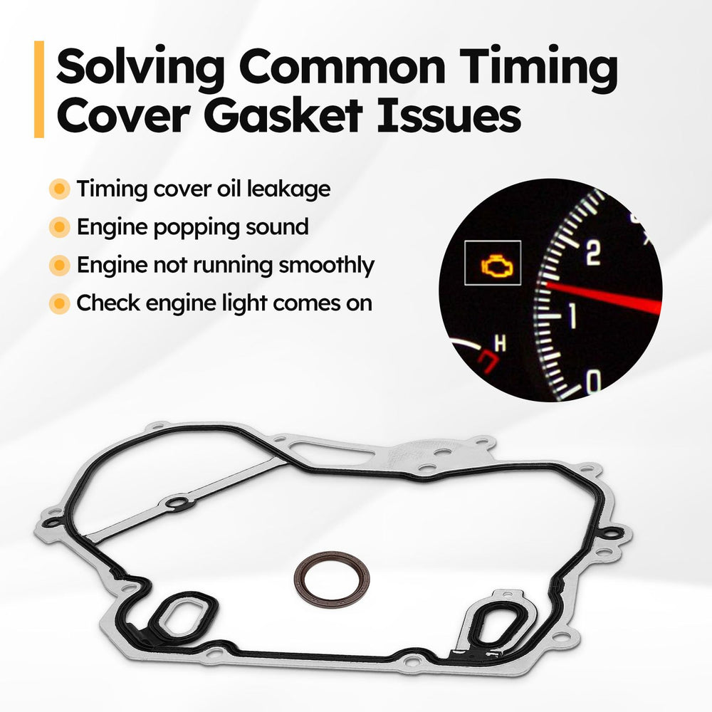 X4XZ timing cover gasket set installation view suggests easy fit for compatible GM engines.