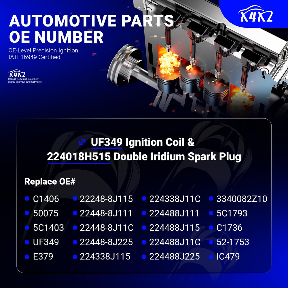 X4XZ UF349 support badge highlighting 24h service and 1-year warranty