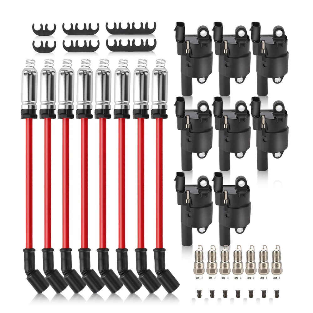 X4XZ UF414 ignition coils pack overview for GM engines, showing eight coils for reliable ignition.