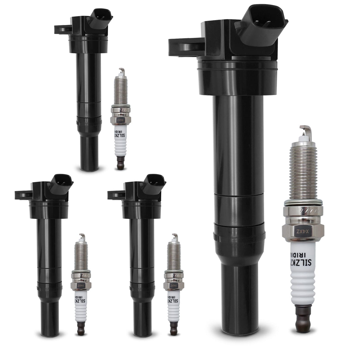 X4XZ UF651 ignition coil kit front view for easy engine start