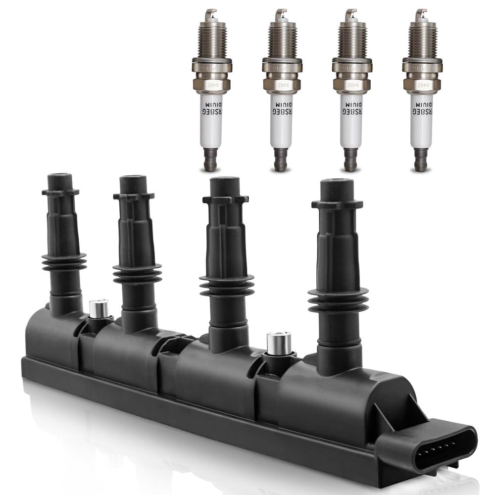 X4XZ UF669 ignition coil closeup shows durable construction for reliable starts.