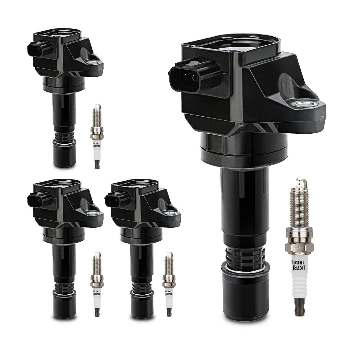X4XZ UF672 ignition coil assembly on Honda engine for reliable starts