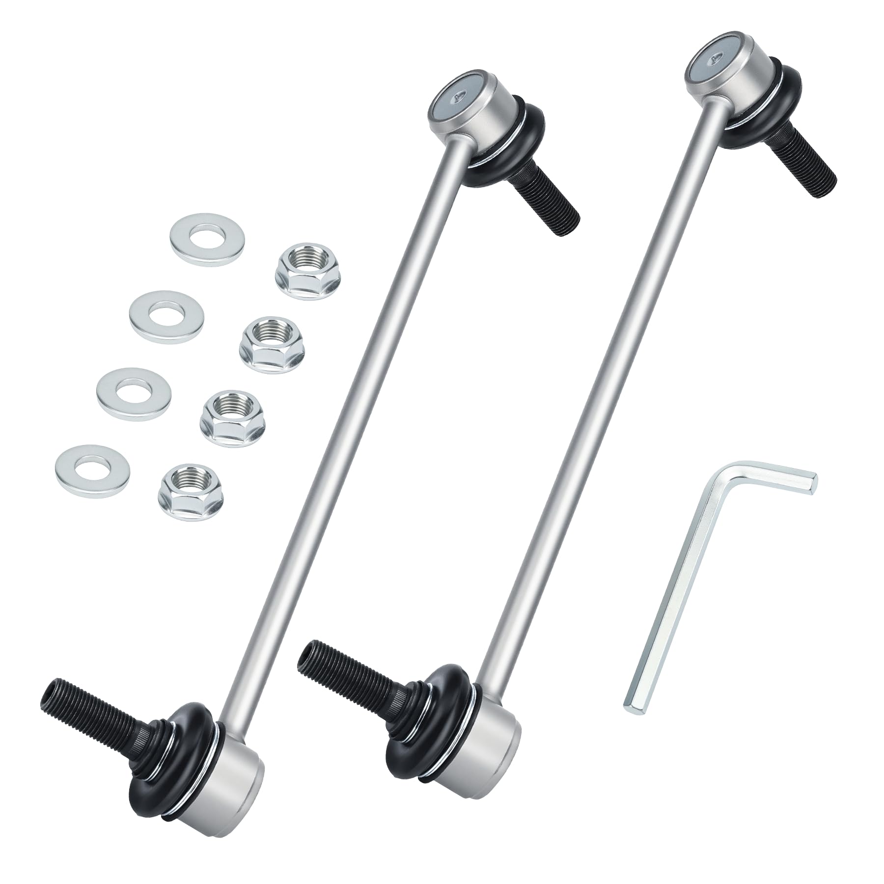 X4XZ zinc-nickel stabilizer sway bar link front view enhances stability