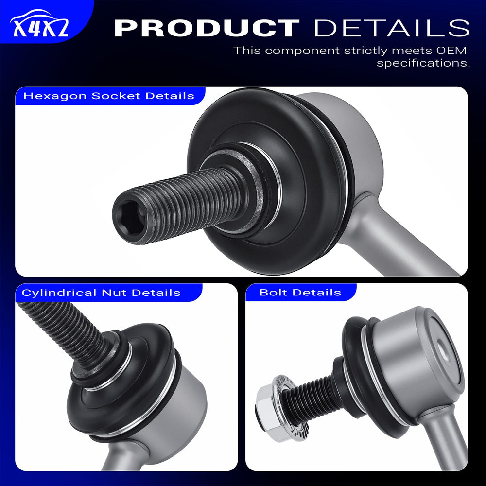 X4XZ installed sway bar link on a minivan front suspension.