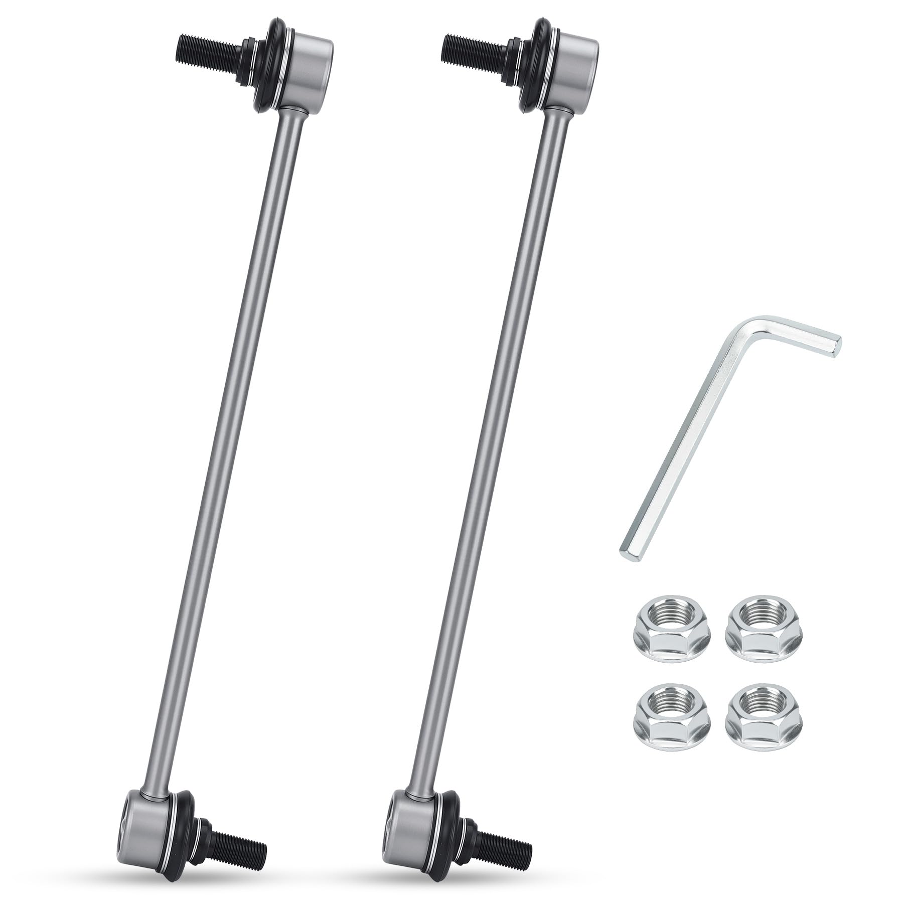 X4XZ zinc-nickel front stabilizer sway bar link ready for installation to improve stability.