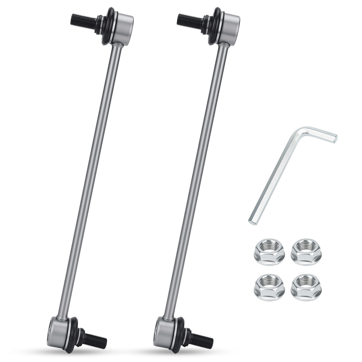 X4XZ zinc-nickel front stabilizer sway bar link ready for installation to improve stability.