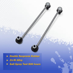 X4XZ sway bar link aligned installation view emphasizes easy wrench-flat design.