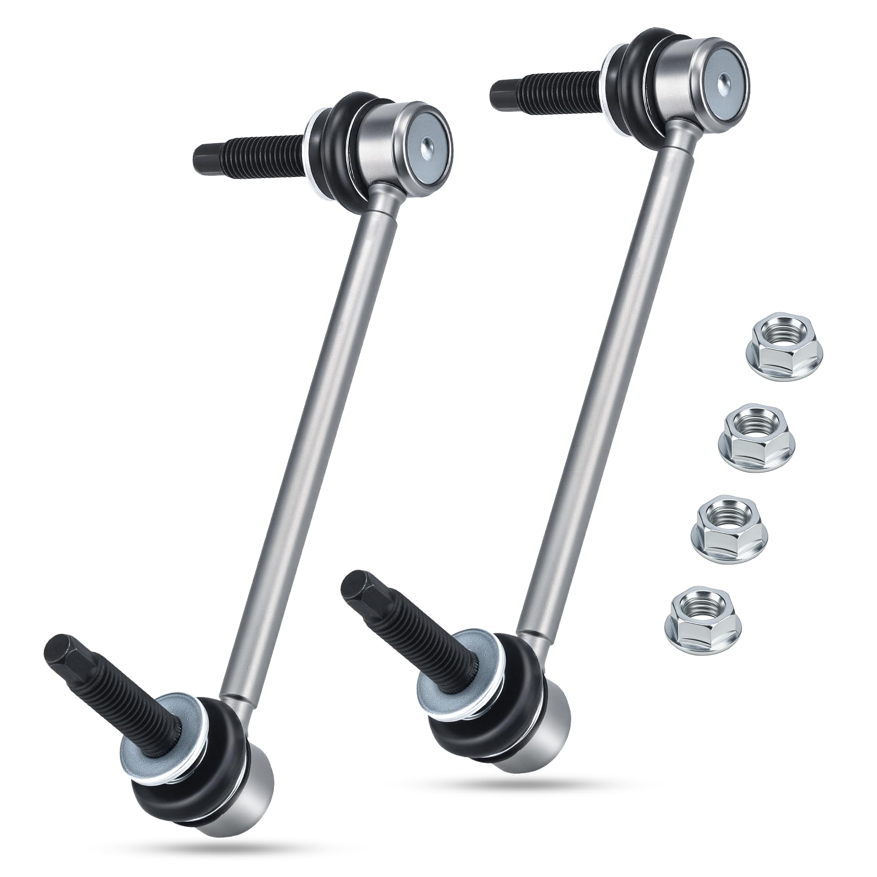X4XZ zinc-nickel stabilizer sway bar link front left showing robust corrosion resistance