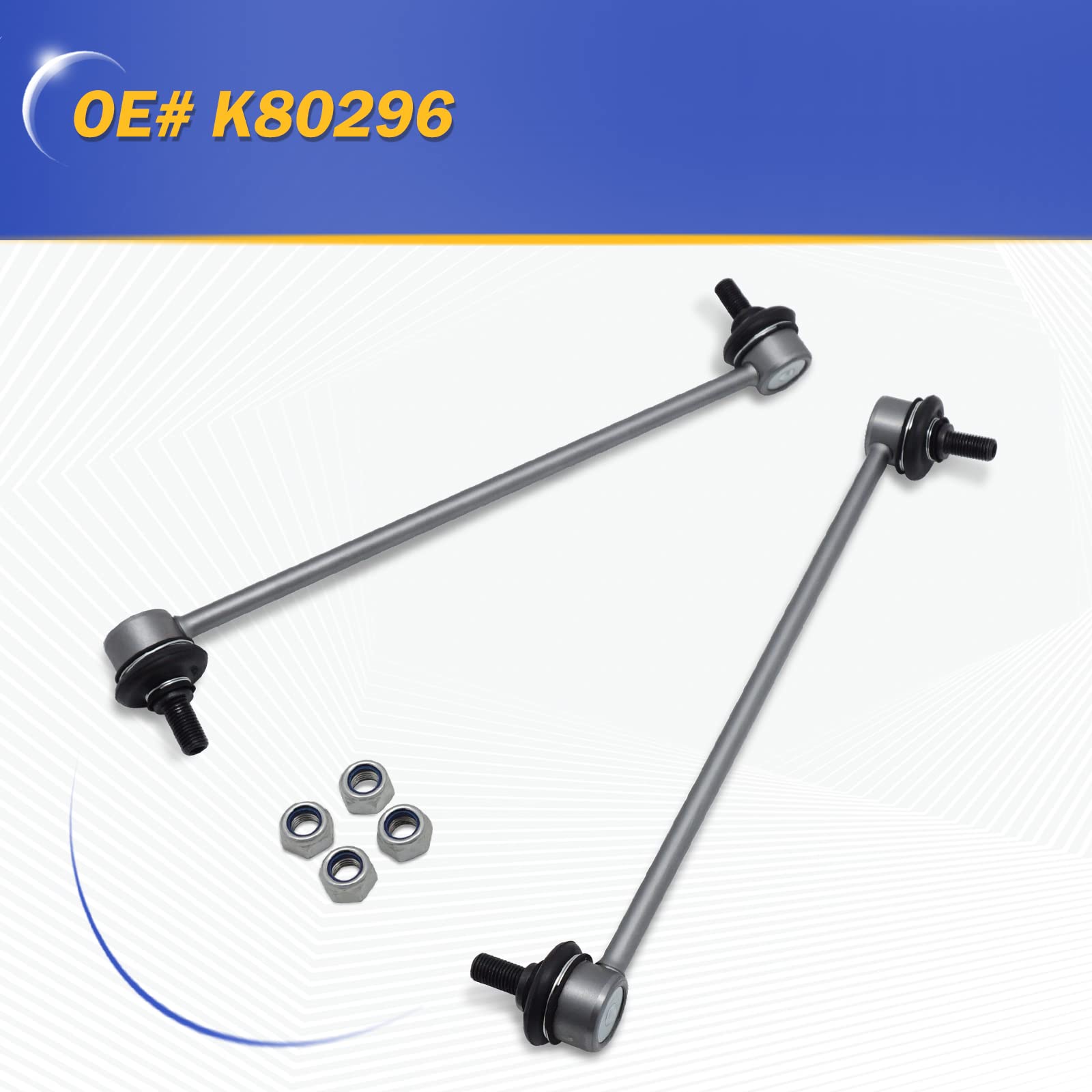 X4XZ zinc-nickel stabilizer sway bar link packaging shows complete kit.