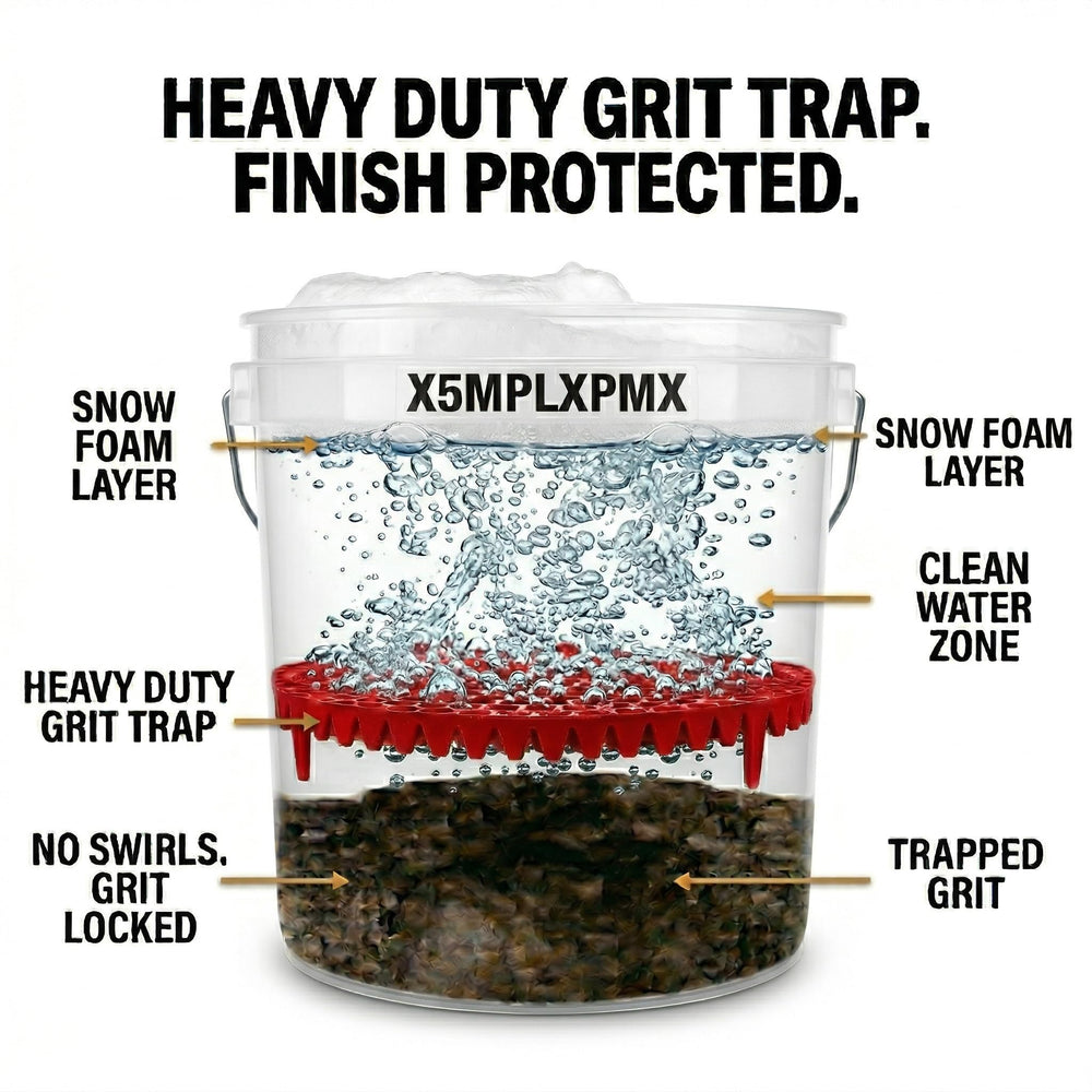 X5MPLXPMX dual dirt trapping funnels reduce swirl during washing