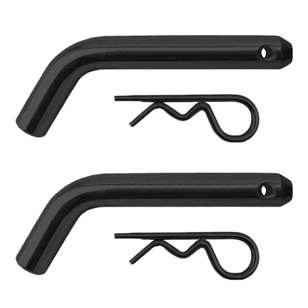 Xamily grooved-head hitch pin for versatile insertion angles and easier setup.