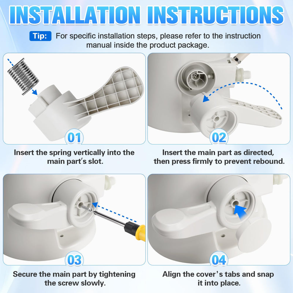 Xastro gloves protect hands during RV toilet pedal replacement tasks.