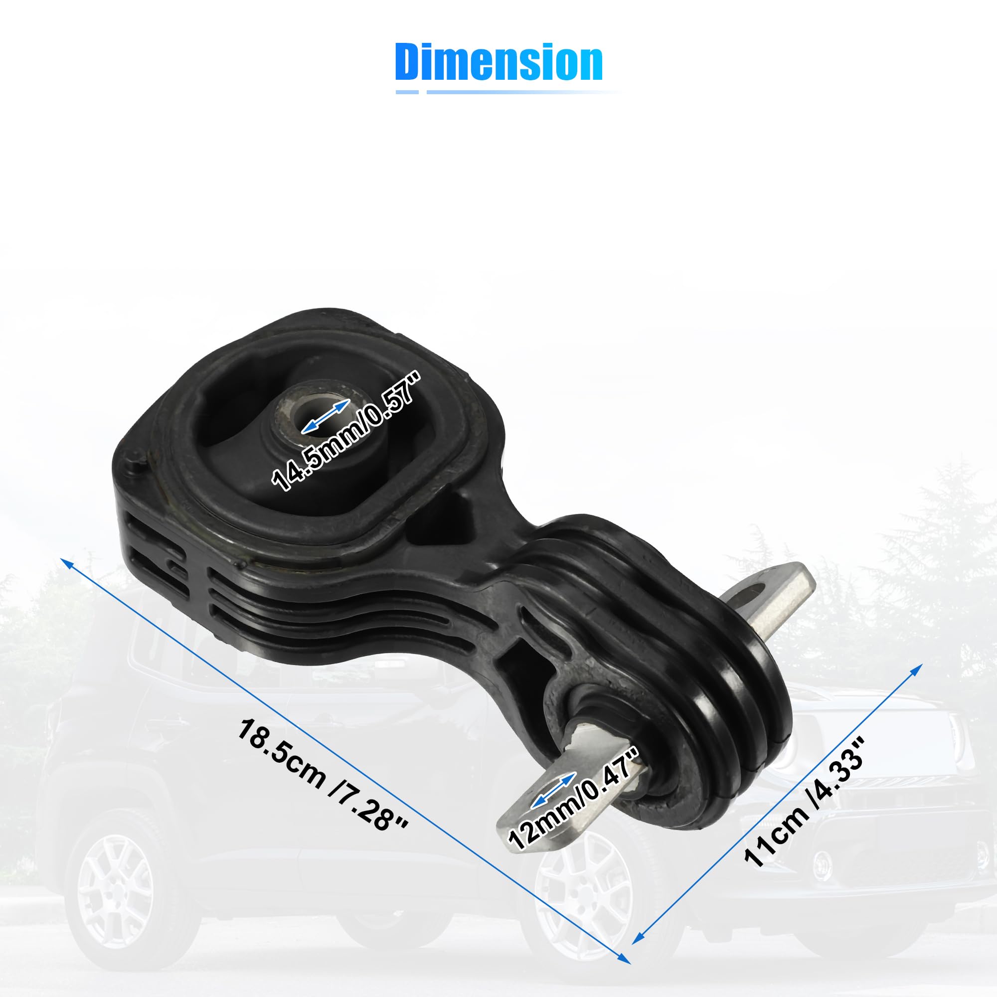 X AUTOHAUX packaging photo shows inclusion of one engine mount.