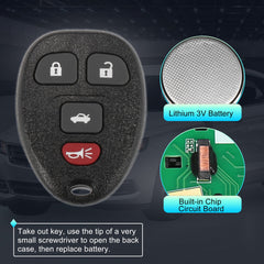 X AUTOHAUX two-pack packaging includes a battery for ready use.