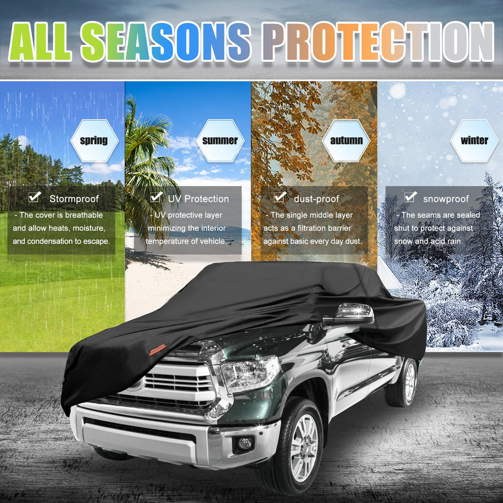 X AUTOHAUX Tacoma cover driver door zipper enables easy access