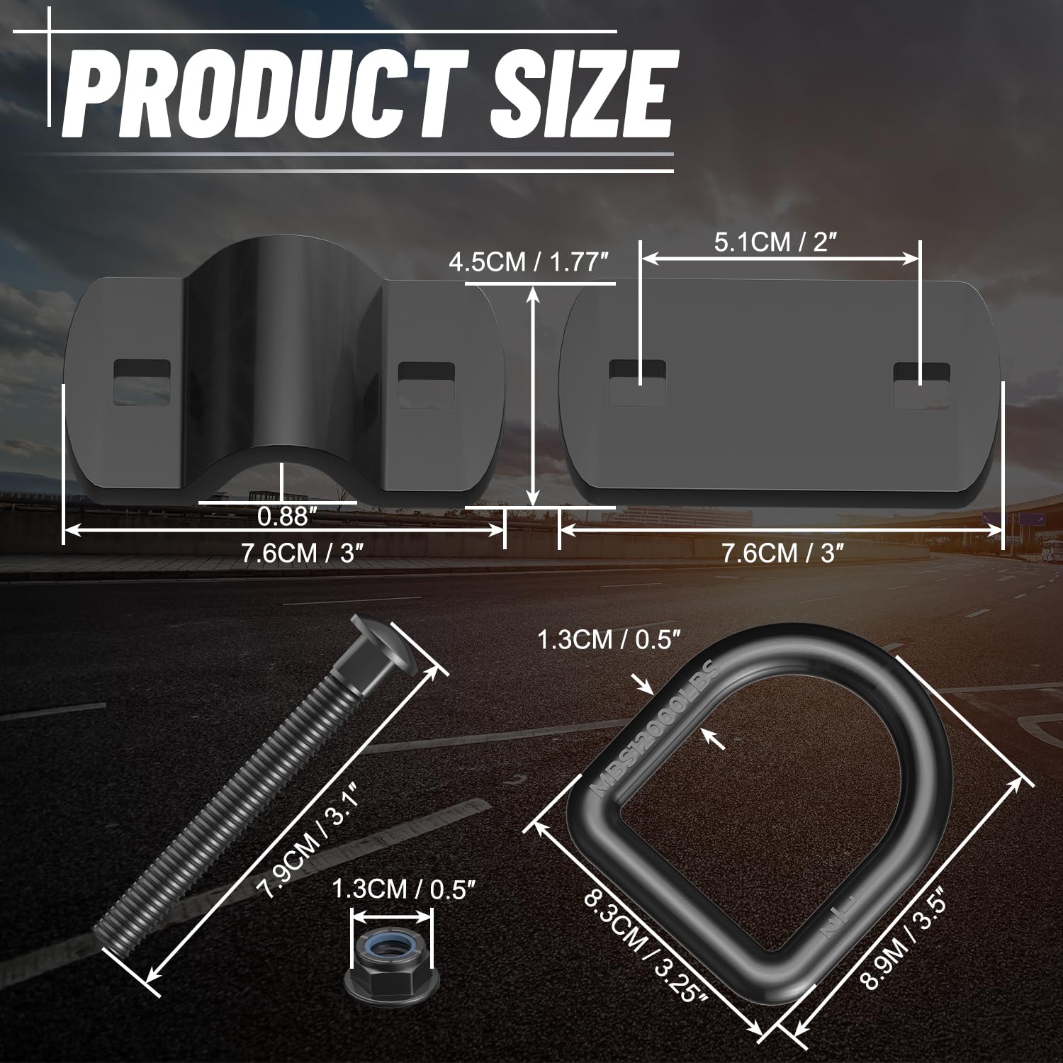 XaXmTee quick-bolt-on installation kit with hardware for easy mounting