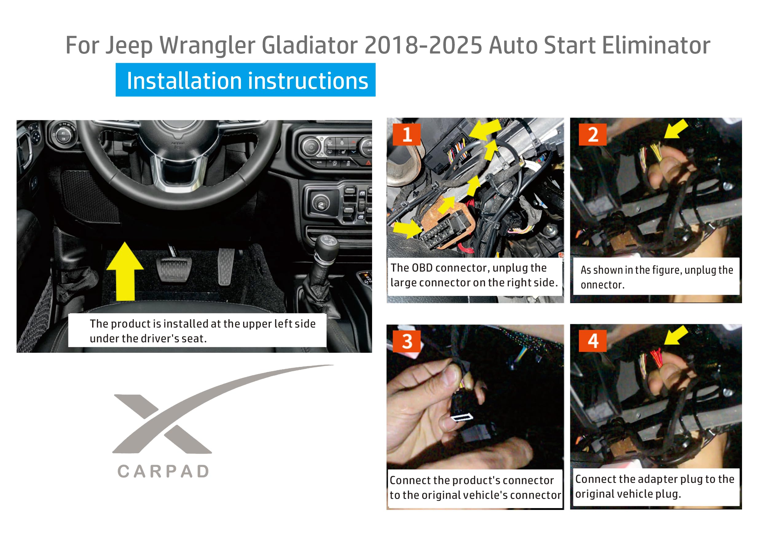 In-car use with Xcarpad reducing engine restarts during traffic