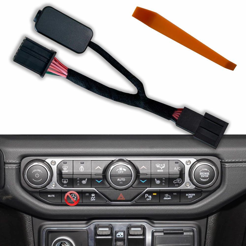 Xcarpad Auto Start Stop Eliminator package for Jeep Wrangler JL/JLU ready for install