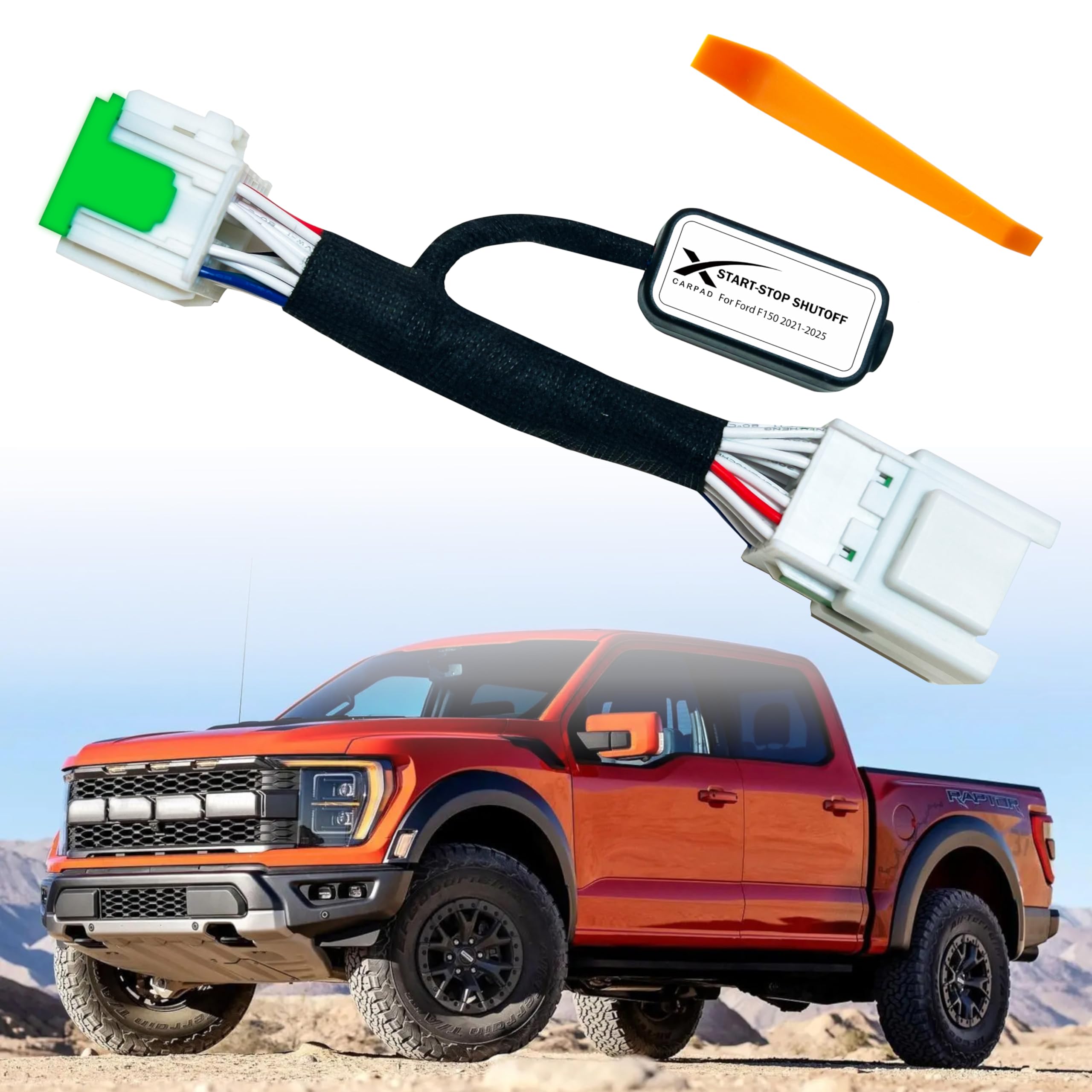 Xcarpad F-150 stop-start disabler plug-and-play installation.