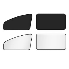 XCBYT car window shade with silver reflective exterior helps keep the cabin cooler.