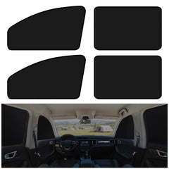 XCBYT magnetic window shade on front left window blocks light for privacy.