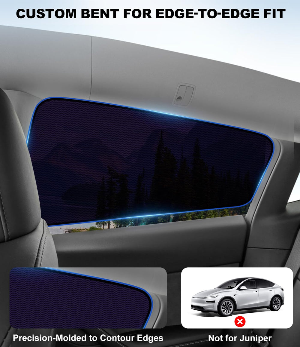 XCBYT Model Y shade blocks UV rays for cooler cabin on hot days