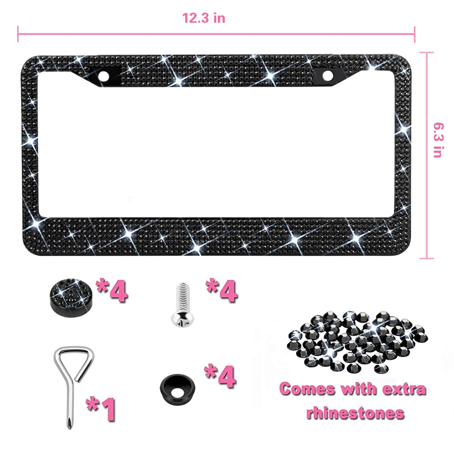 XCLPF bling crystal detail 14-facet rhinestones for premium shine