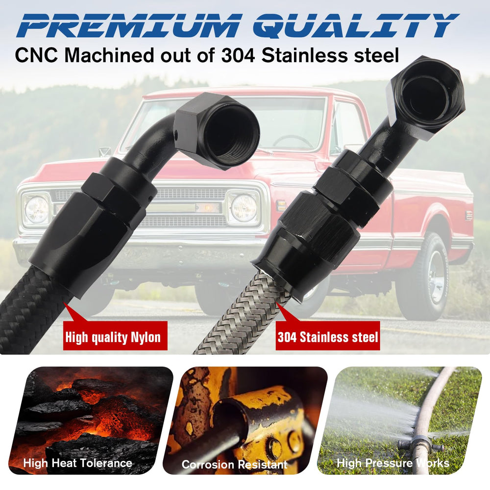 XDFDRF hoses and clamps close-up, rugged construction for racing or street use.