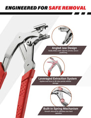 XENIVO damage-free removal with precise jaws preventing scratches
