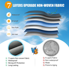 Xenjum 7-layer fabric close-up showing tear resistance and durability