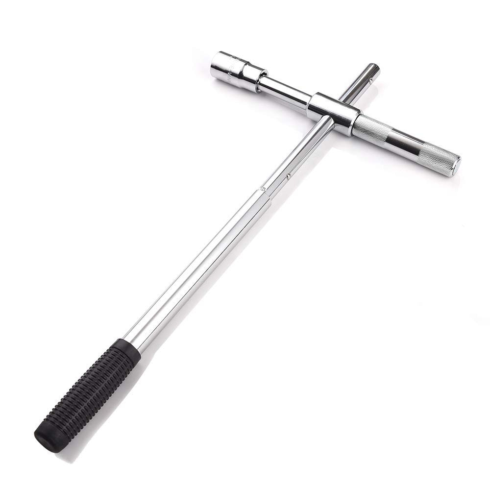 Xergur 23in extended lug wrench showing long reach for powerful lug loosening
