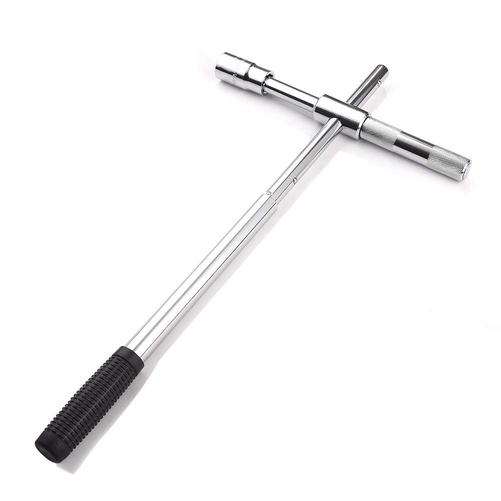 Xergur 23in extended lug wrench showing long reach for powerful lug loosening