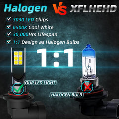 XFLHEHD F150 LED fog light bulbs wider beam pattern for safer night driving