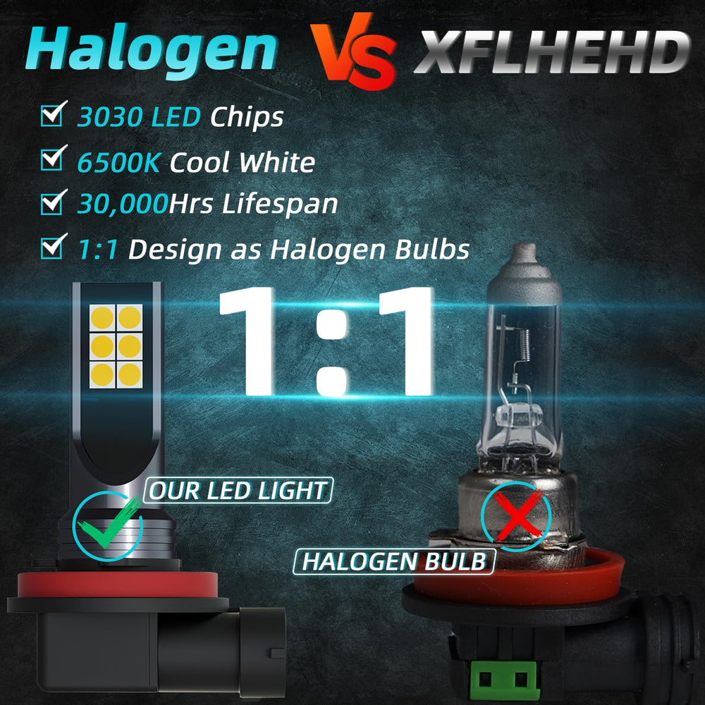 XFLHEHD plug-and-play fog bulbs for simple 1:1 swap