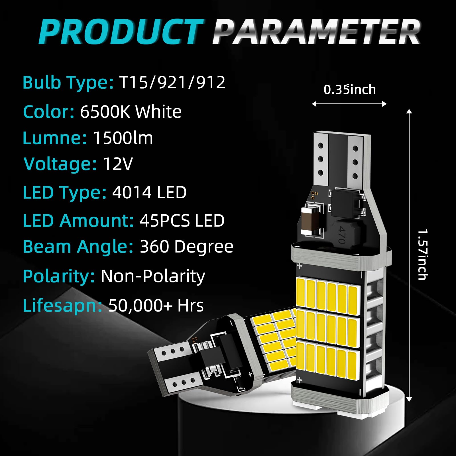 XFLHEHD Tacoma reverse light rear view for quick plug-and-play upgrade.