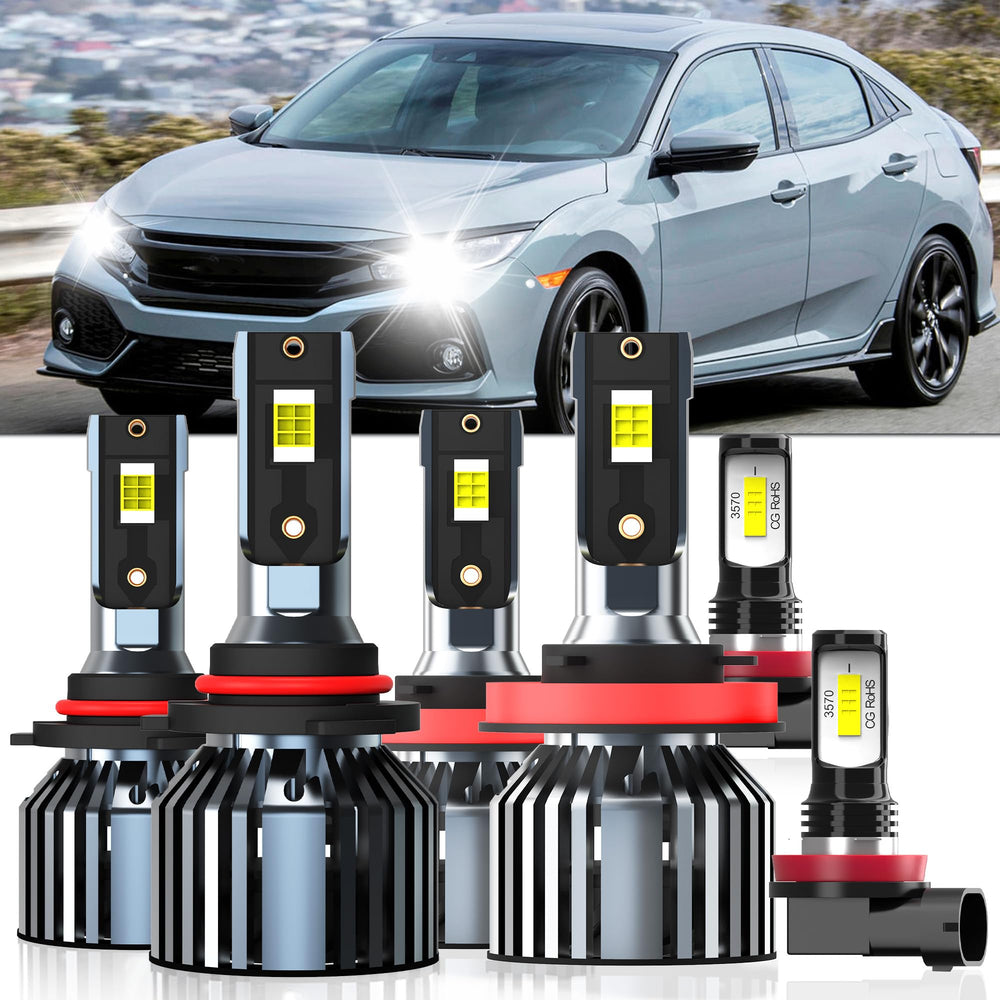 XG Glitter Honda Civic 9005 high-beam bulbs for brighter night driving.