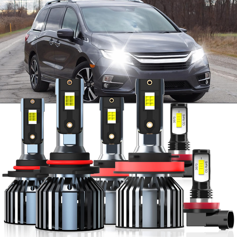 XG Glitter Honda Odyssey 9005 high-beam bulbs for clearer night highway driving