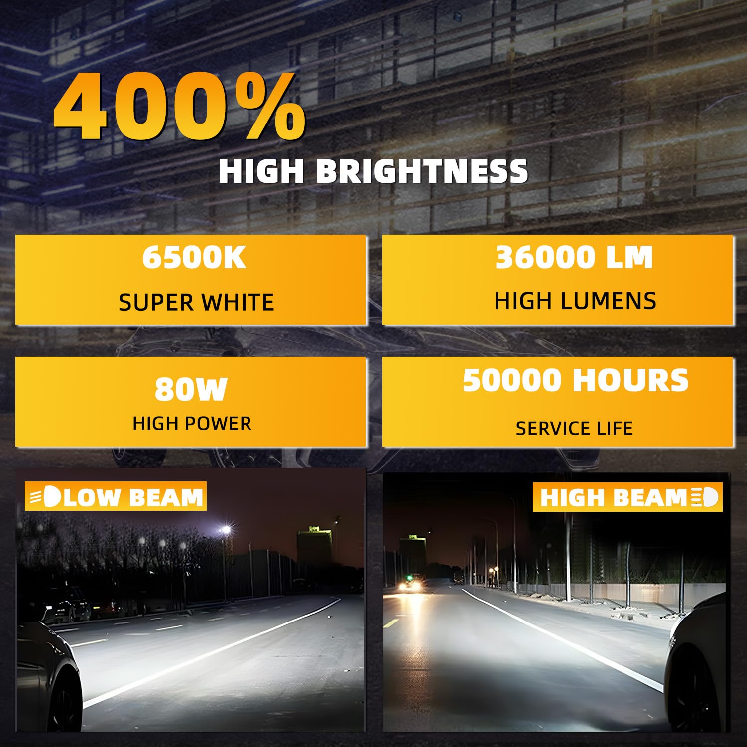 XG Glitter Honda Odyssey H11 low-beam bulbs for balanced urban lighting