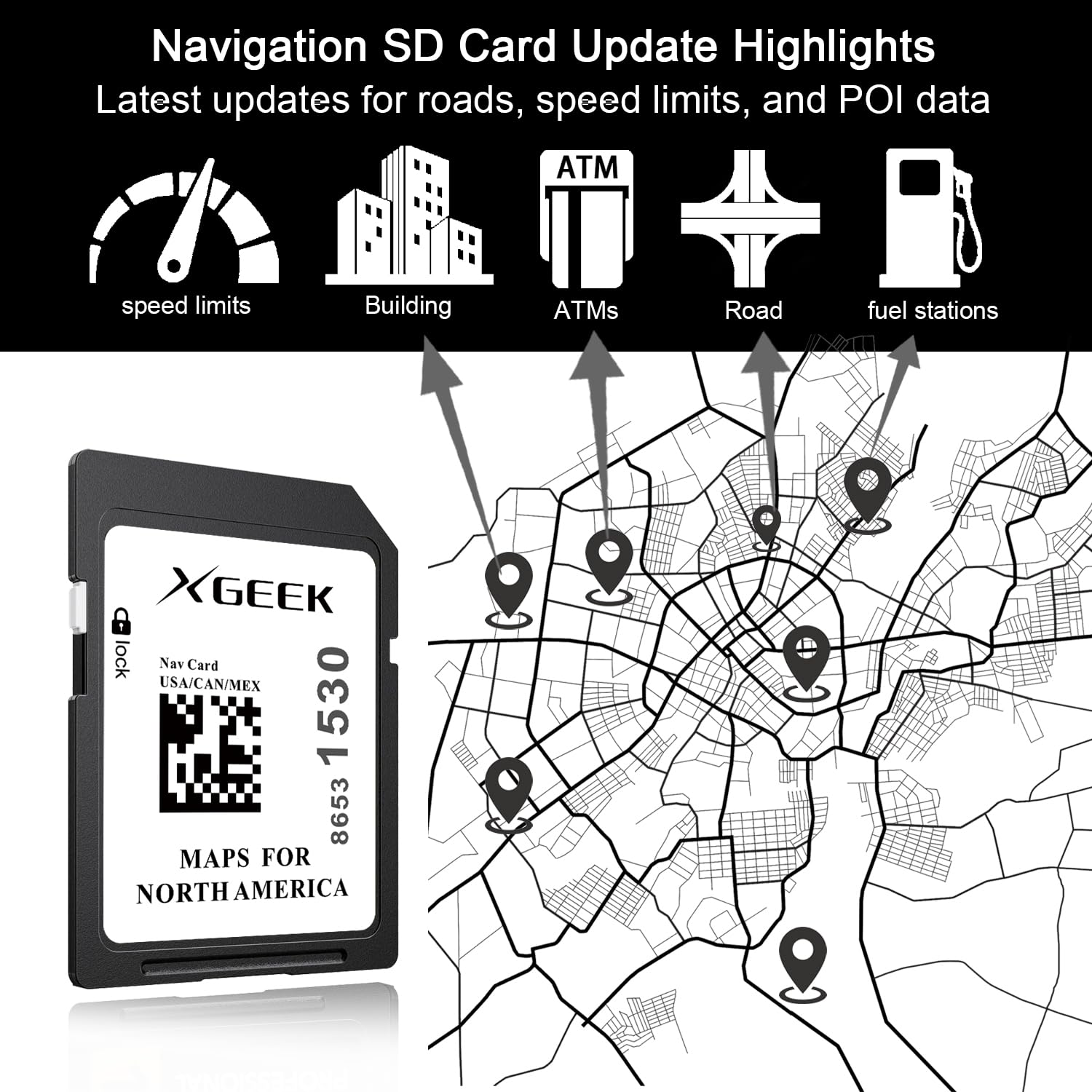XGEEK preloaded maps save time before trips.
