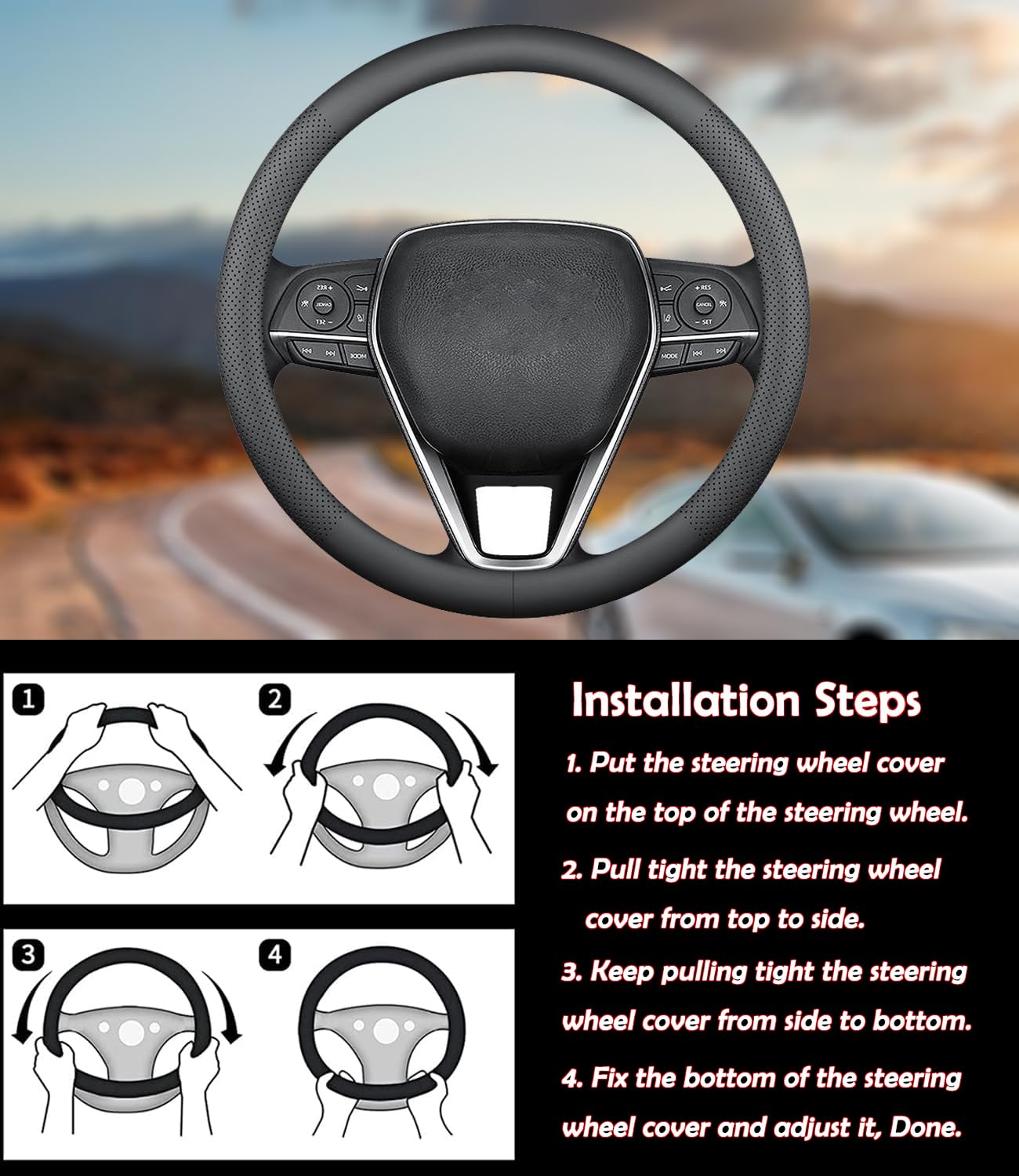 XHRING 14.5–15 inch fit covers standard Mazda wheels precisely.