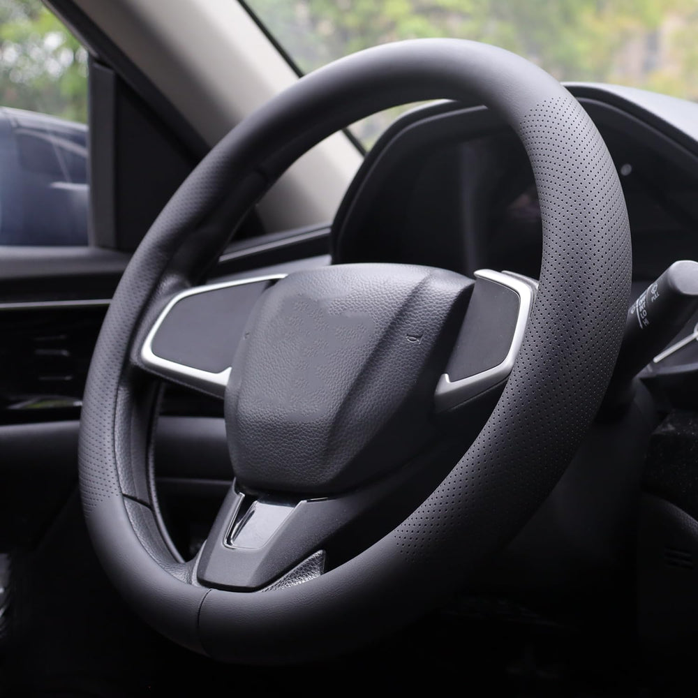XHRING steering wheel cover for Toyota Sequoia delivers premium stitching and grip