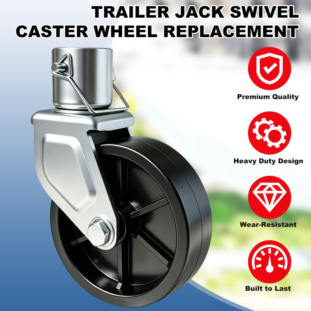 XIANGZI trailer jack wheel with pin ensures quick, secure installation
