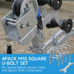  XIANGZI U-bolts with wrench included for fast installation.