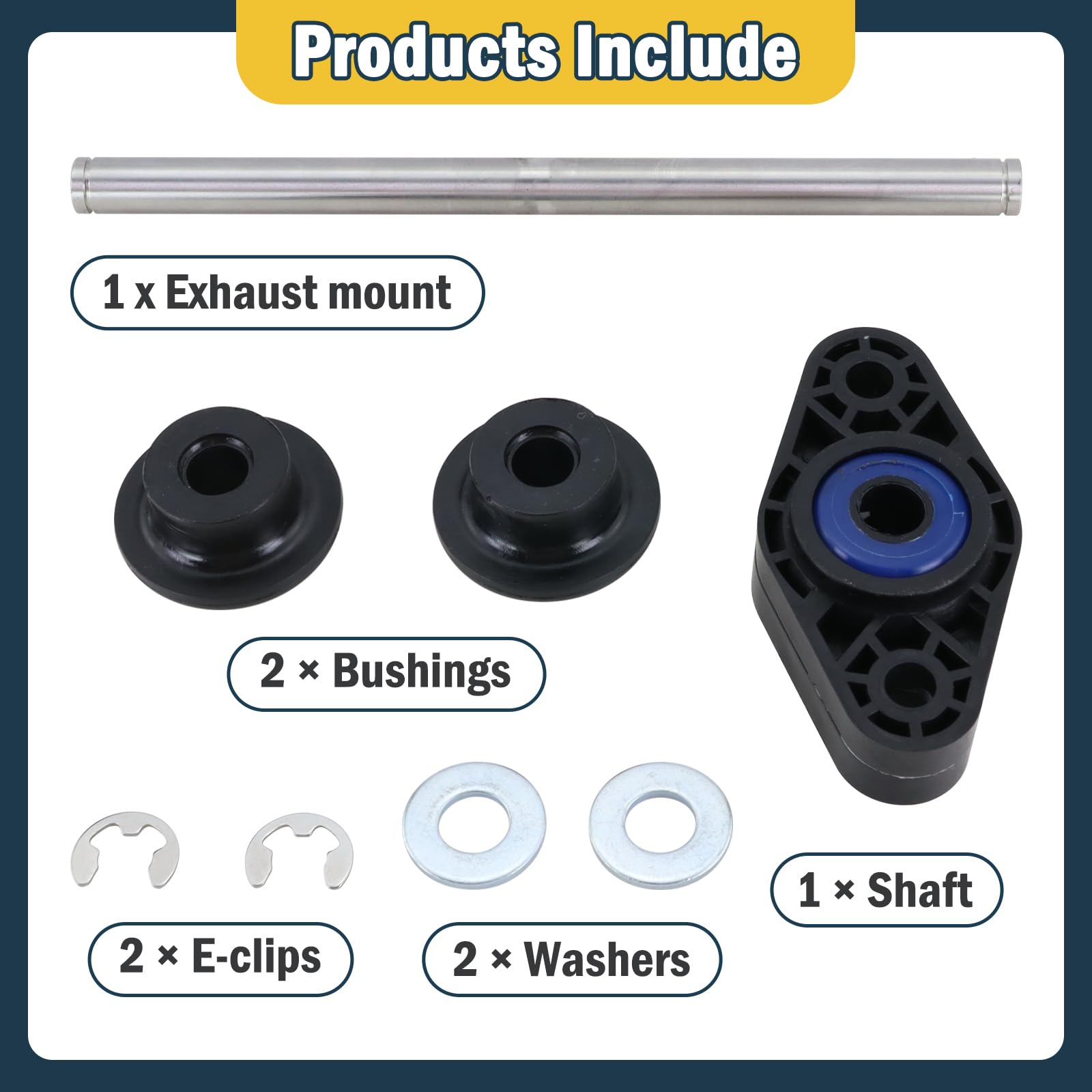 Xiaoyudou M136109K shaft, washers, and E-clips kit.