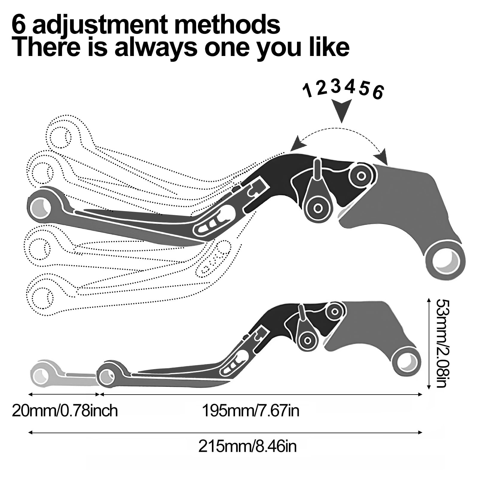 XIDAODIT anodized black lever pair for long-lasting shine and protection
