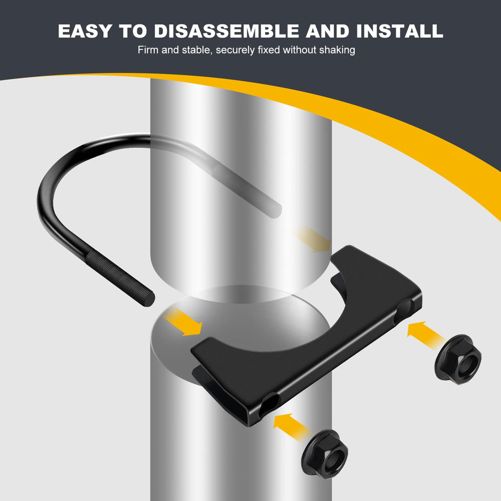 XIEKRAB rust-proof black finish on clamps for corrosion resistance