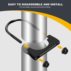 XIEKRAB rust-proof black finish on clamps for corrosion resistance