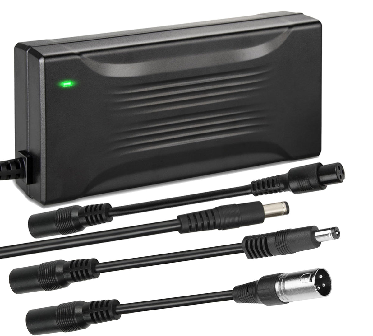 Xietongpo 54.6V charger front view, versatile for 48V Li-ion packs.