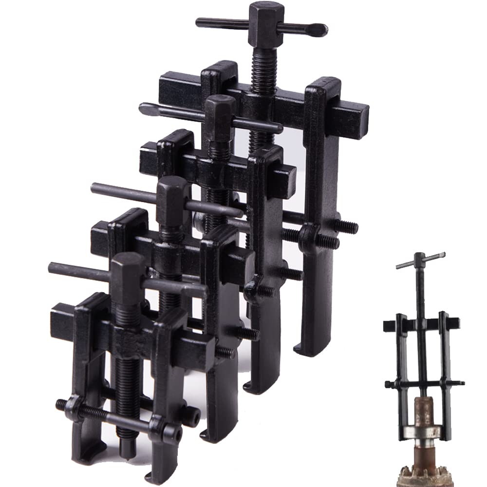 XIIW 4-bearing puller assembly showing sturdy gear and bearing removal setup.