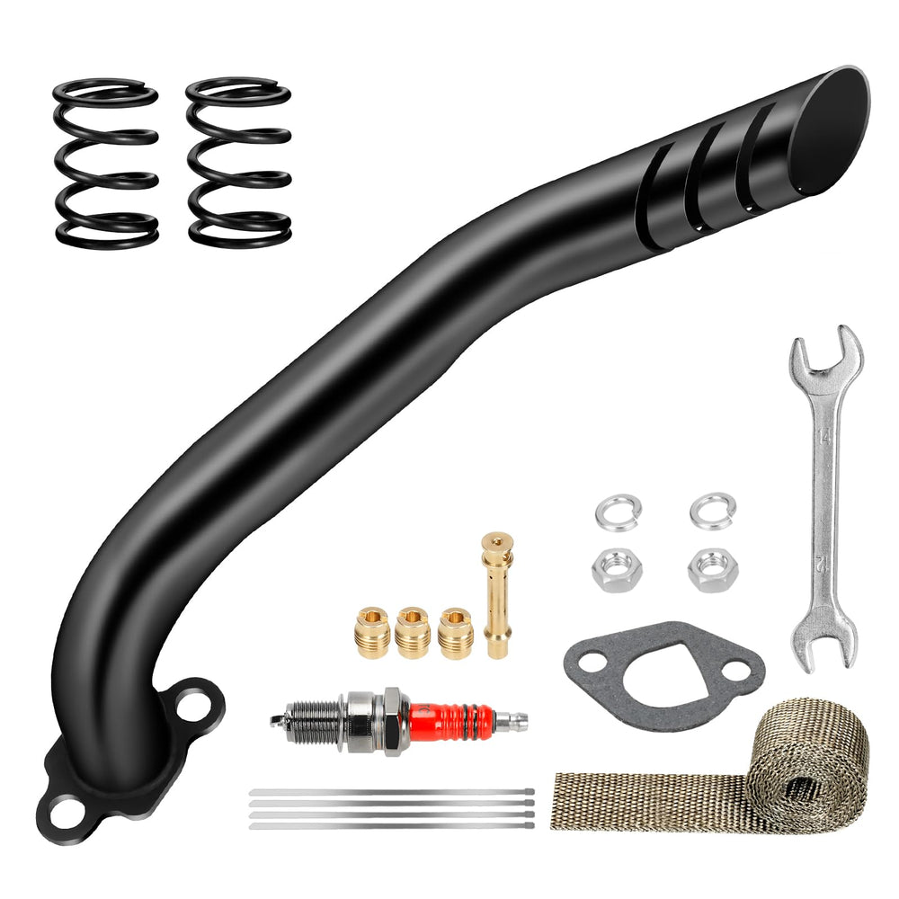 XIKOBY 212cc exhaust header pipe for Predator engines boosts throttle response.